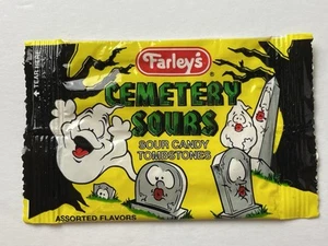 De colección FARLEY'S CEMETERY SOURS Caramelo Paquete Vacío Halloween Niños Comida - Imagen 1 de 2