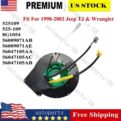 Clock Spring With Cruise Control 56047105AB For 98-02 Jeep TJ Wrangler Sahara Foto 1 de 4