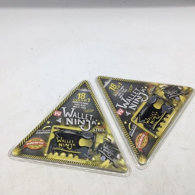 Cartera NinJa Negra 18 en 1 Multiherramienta Tamaño Tarjeta Herramienta de Supervivencia Lote de 2 Foto 1 de 3
