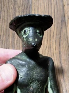 Estatua de bronce Yokai Kappa de 4,5 pulgadas de alto estatuilla de metal japonesa - Imagen 1 de 8