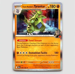Team Rocket's Tyranitar (Holo) - 096/182 - Rare NM SV10: Destined Rivals Single - Picture 1 of 2