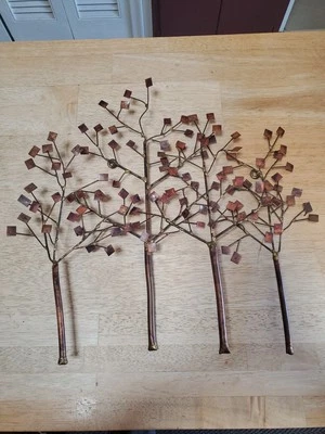 Excelente colgador de pared de escultura de árbol brutalista de latón moderno de mediados de siglo sin firmar Foto 1 de 4