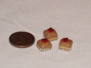 3 Pasteles en fimo miniatura 1/12 casas muñecas - Imagen 1 de 1