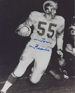  Autographed Tom Fears Los Angeles Rams 8x10 photo - w/COA - Picture 1 of 1