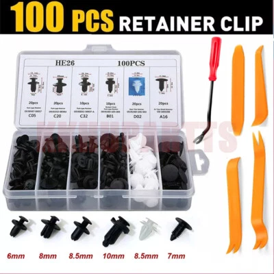 105 PCS Box Set Bumper Fender Liner Push Type Retainer Clips Fastener for Dodge - Изображение 1 из 4