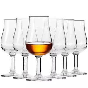 Krosno Pure Gläser für Whisky Cognac Likör Rum | Set 6 | 110 ml | Spülmaschine - Bild 1 von 12
