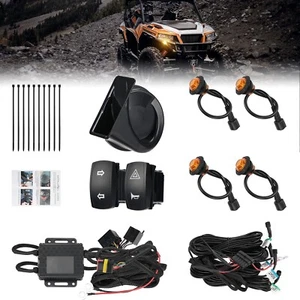 UTV Turn Signal Lights Horn Set Universal Street Legal Kit for X3 MAX RZR Ranger - Picture 1 of 11