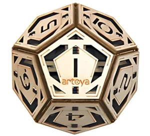 3D Wooden Brain Teaser Puzzle for Teens & Adults, 12 Sides, 14+, Dodecahedron - Foto 1 di 5