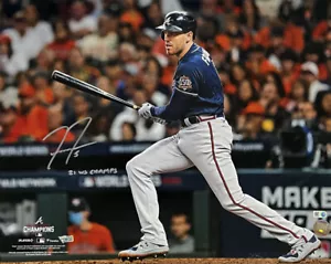 FREDDIE FREEMAN ATLANTA BRAVES SIGNED 16X20 WS PHOTO "21 WS CHAMPS" MLB VT130138 - Picture 1 of 3