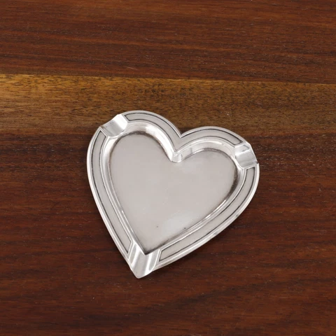 FIGURAL INTERNATIONAL STERLING SILVER ASHTRAY #25 HEART FORM NO MONOGRAM Cover