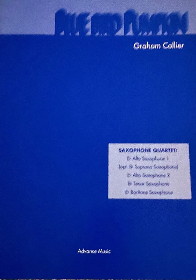 Blue Bird Pumpkin Saxophone Quartet by Graham Collier - Image 1 of 1