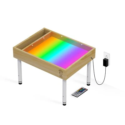 Многоцветный световой и сенсорный стол Wonder.one для детей. Натуральный - Изображение 1 из 4