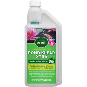 Envii Pond Klear Xtra Pond Water Treatment Cleaner Clear Green Fish Koi 60,000L
