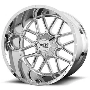 20x9" Moto Metal Wheels MO986 Siege Chrome Off-Road Rims (4 pcs) - Picture 1 of 10