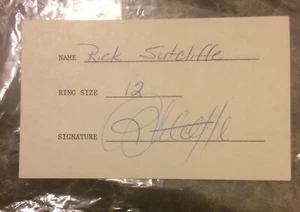 1987 Rick Sutcliffe Signed All Star Ring Receipt Auto MLB Chicago Cubs - Picture 1 of 1
