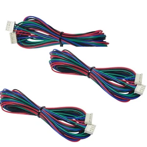 3pcs Extended NEMA 17 Stepper Motor Cable for NEMA17 2 Meter 2M Long 4 6 Pin JST - Picture 1 of 5