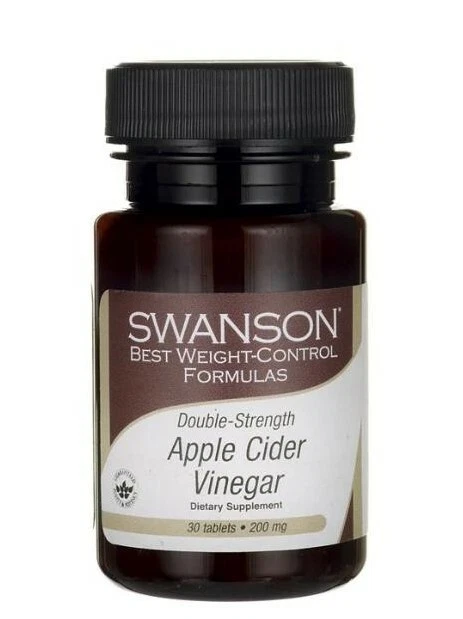 SWANSON APPLE CIDER VINEGAR (Apfelessig) - HOHE POTENZ 200 MG 30 tabletten