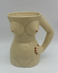 VTG Novelty Boob Petite Hourglass Figure Coffee Mug Cup 4.5” Tall Hand On Hip - Picture 1 of 10