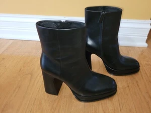 Ash Alyx Leather Platform Womens Ankle Boots Size 37 (US 7) - Picture 1 of 9