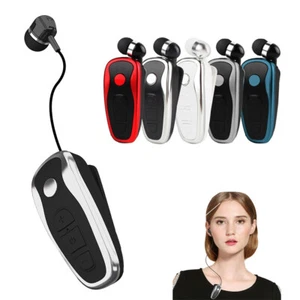 Auriculares estéreo Bluetooth manos libres teléfono cancelación de ruido con clip para cuello - Imagen 1 de 16