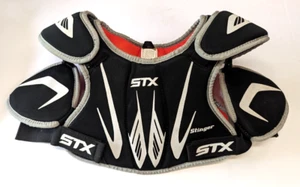 STX Stinger Youth Lacrosse Shoulder Pads Small Red Black White Premium Childrens - Picture 1 of 6