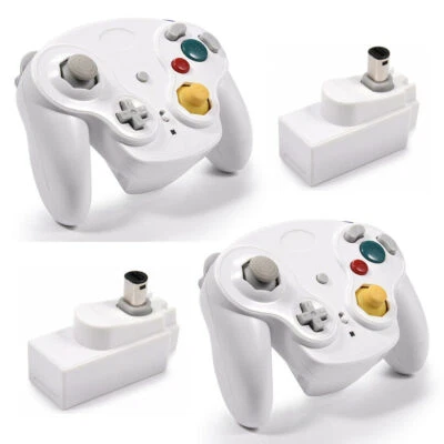 2 x Gamecube Controller Wireless With Adapter Wavebird for Classic GC NGC - Image 1 of 4