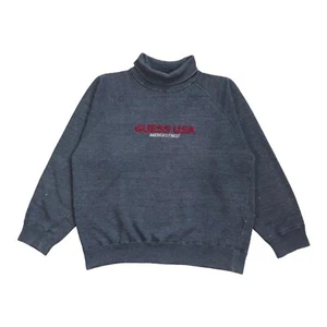SUDADERA VINTAGE ADIVINA EE. UU. MEDIANA M PARA HOMBRE GRIS CUELLO REDONDO JERSEY TRIÁNGULO LOGO - Imagen 1 de 4