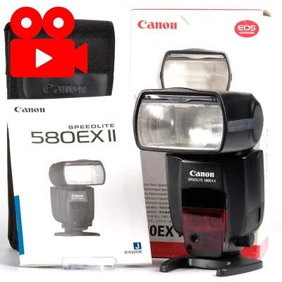 Canon Speedlite 580EX II Flash [Mint in Box/Tested] from JAPAN #0122 - Image 1 of 4