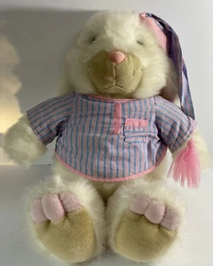 Vintage JC Penney Collection 22 inch Bunny Plush Hat & PJ top Easter - Picture 1 of 10