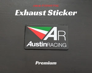 AustinRacing emblema di scarico adesivo resistente al calore alluminio sticker - Foto 1 di 2