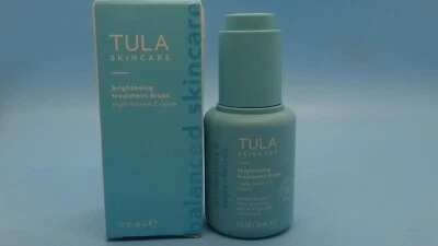 Nuevo en caja Tula Skincare Gotas Tratamiento Iluminadoras Triple Vitamina C Suero 1 fl oz Foto 1 de 2