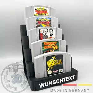 Spielehalter passend für Nintendo 64 Aufsteller N64 Spiele Ständer SNES Stand - Bild 1 von 7
