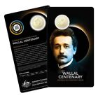 2022 WALLAL CENTENARY AUSTRALIA TESTS EINSTEIN'S THEORY $1 UNC COIN ON CARD