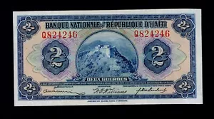 HAITI 2 GOURDES L. 1919 ( 1925-1932 ) PICK # 161 XF. - Picture 1 of 2