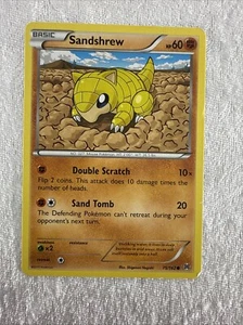 2015 Reverse Holo Sandshrew 75/162 BREAKthrough Common English Pokémon Card - Picture 1 of 11