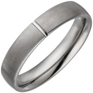 Partner-Ring Anello IN Titanio Opaco 5mm Accessori per le Dita Unisex - Picture 1 of 1