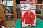 1963 IDEAL TAMMY'S FAMILY DOLLS GENUINE FASHIONS DAD AND TED RED JACKET ON CARD 