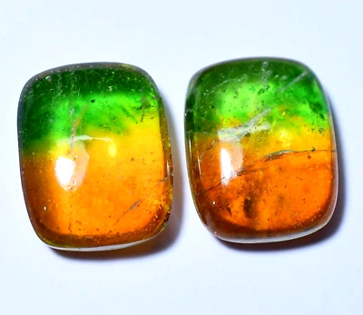 25.20 Ct Pair Of Watermelon Beautiful Tourmaline Gemstone Certified Jewelry Use - Image 1 of 4