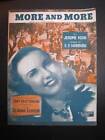 More And More Sheet Music Vintage 1944 Cant Help Singing Jerome Kern Durbin (O)
