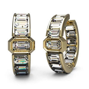 GUESS Schmuck Damen-Ohrringe Creolen Goldfarben JUBE04253JWYG - Bild 1 von 2