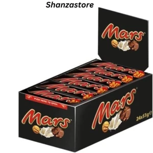 Mars Chocolate Bars Milk Chocolate Bulk Gift Treat Office Box 51g Pack Of 24 Bar - Picture 1 of 3