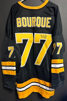 Ray Bourque Autographed Boston Bruins Replica Jersey HOF - Image 1 of 4