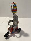 Vintage Tin Litho Circus Elephant On Tricycle Windup Toy 1950S Germany U.S Zone