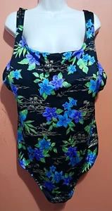 Longitude X-Back Tank One Piece Swimsuit Women’s 32W Plus Size - Picture 1 of 20