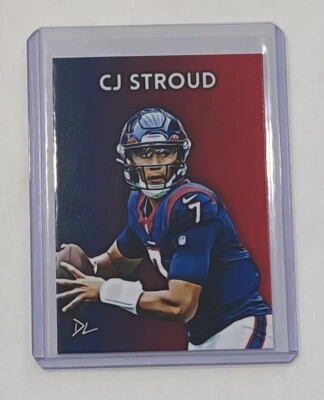 CJ Stroud Limited Edition Artist Signed "Houston Texans" Trading Card 10/10 - Image 1 of 2