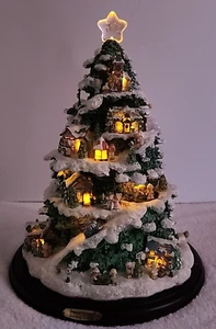 2004 Precious Moments Feriendorfbaum 15 Zoll Bradford Austausch Skulptur Licht - Bild 1 von 21