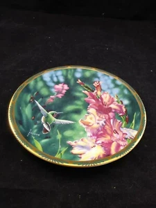 PICARD CALLIOPE HUMMINGBIRD AND GLADIOLI Plate Gems of Nature: The Beautiful1990 - Picture 1 of 3