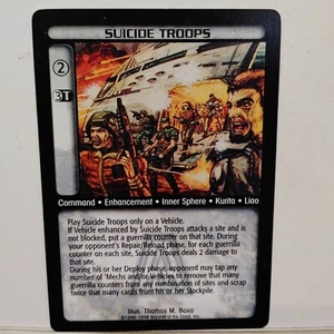 BATTLETECH CCG --- ARSENAL -- SUICIDE TROOPS -- NM / MINT - Picture 1 of 1