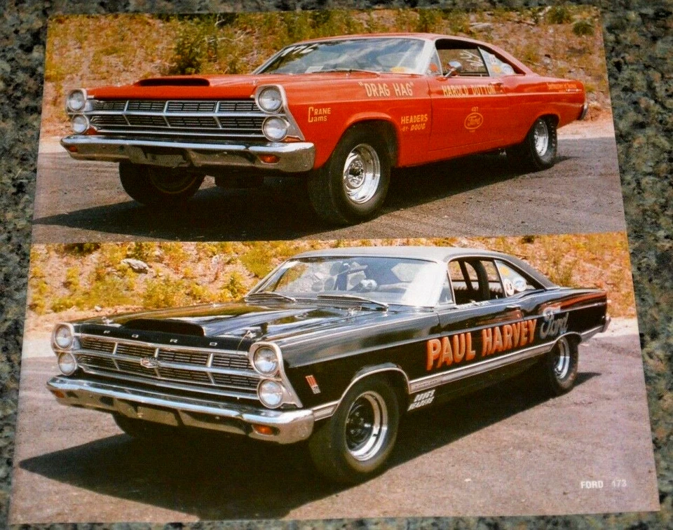 1967 Ford Fairlane 500 427 NHRA Picture Feature Print 67 500XL XL 12 - Image 1 of 1