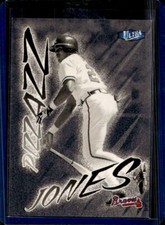 1998 Fleer Ultra Andruw Jones Pizzazz Platinum Medallion #42/98 Braves
